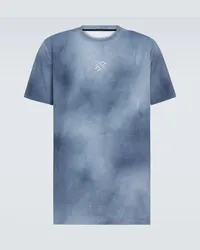 Loewe x On - T-shirt Active in jersey Blu