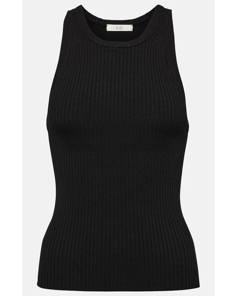 Co Top in maglia di jersey a coste Nero