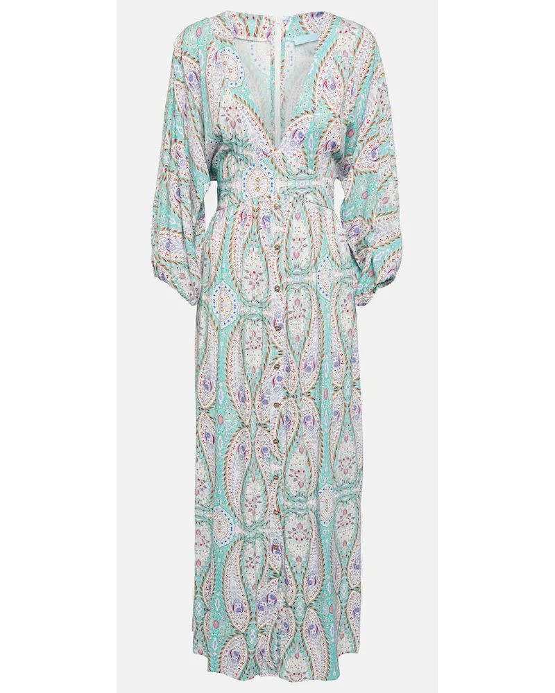 Melissa Odabash Abito lungo Seline con stampa paisley Multicolore