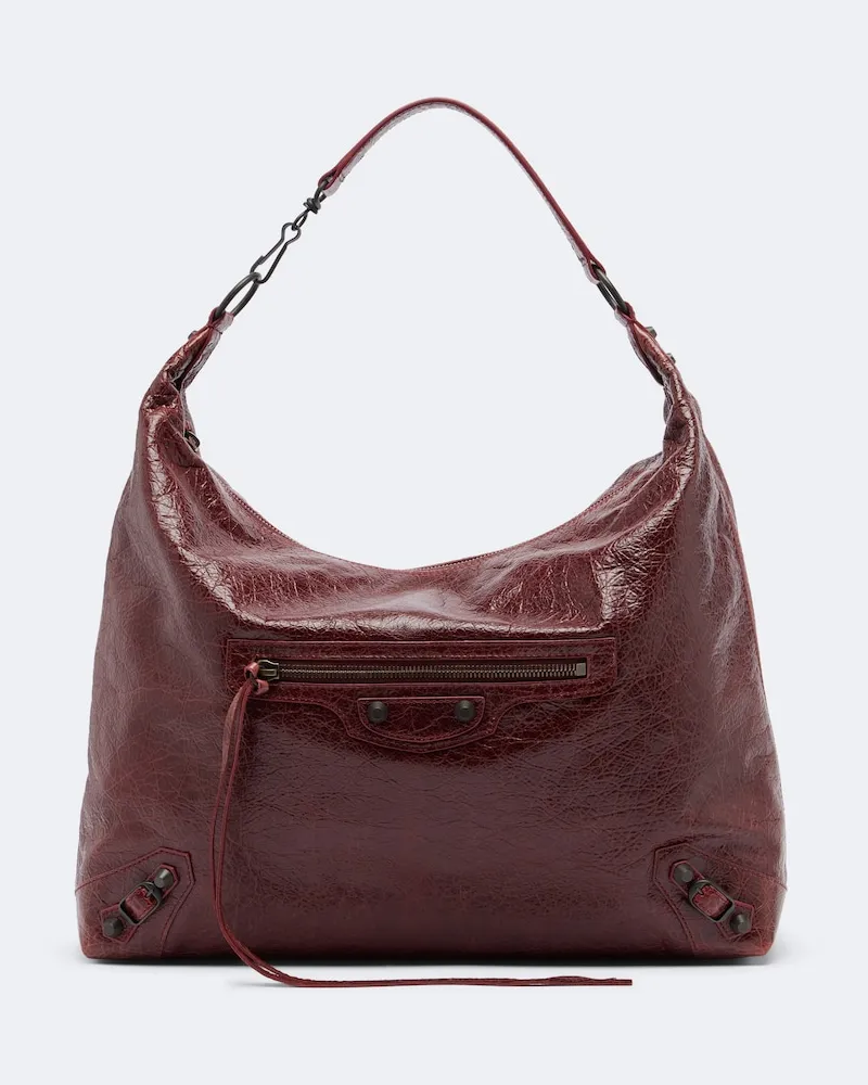 Balenciaga Shopper Le City Medium in pelle Borgogna