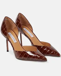 Aquazzura Pumps Uptown 85 in vernice Marrone