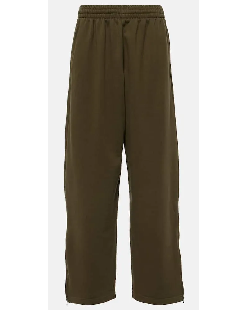 WARDROBE.NYC x Hailey Bieber - Pantaloni sportivi in jersey di cotone Verde