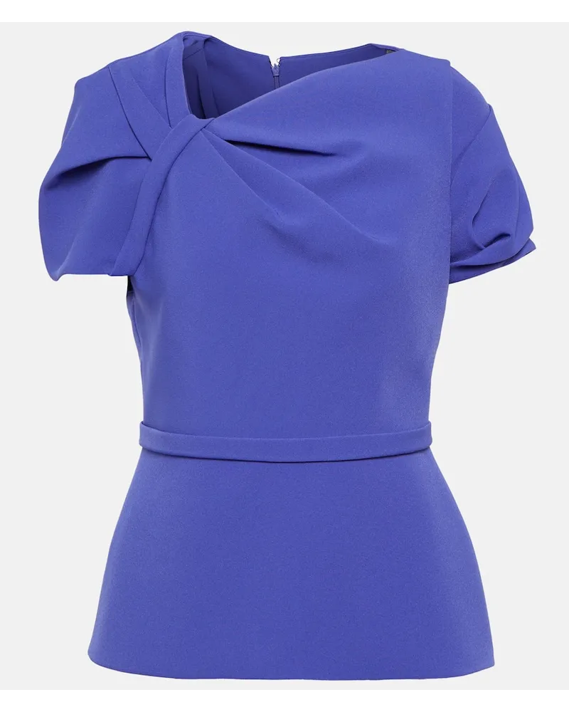 Safiyaa Top Cassiopeia in crÃªpe Blu