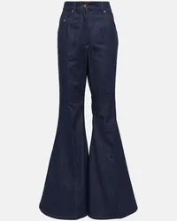 Nina Ricci Jeans flared a vita alta Blu