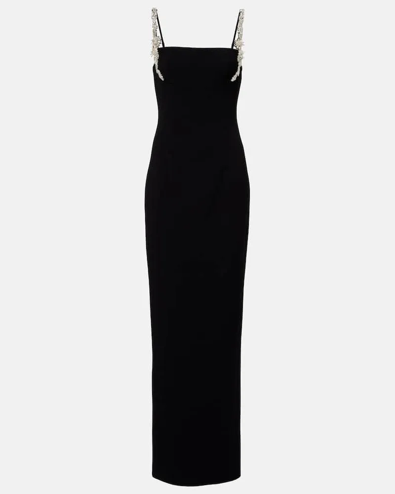 Rachel Gilbert Abito lungo Franca a corsetto in crÃªpe Nero