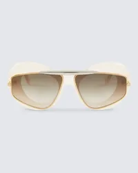 Loewe Occhiali da sole cat-eye Wing Bianco