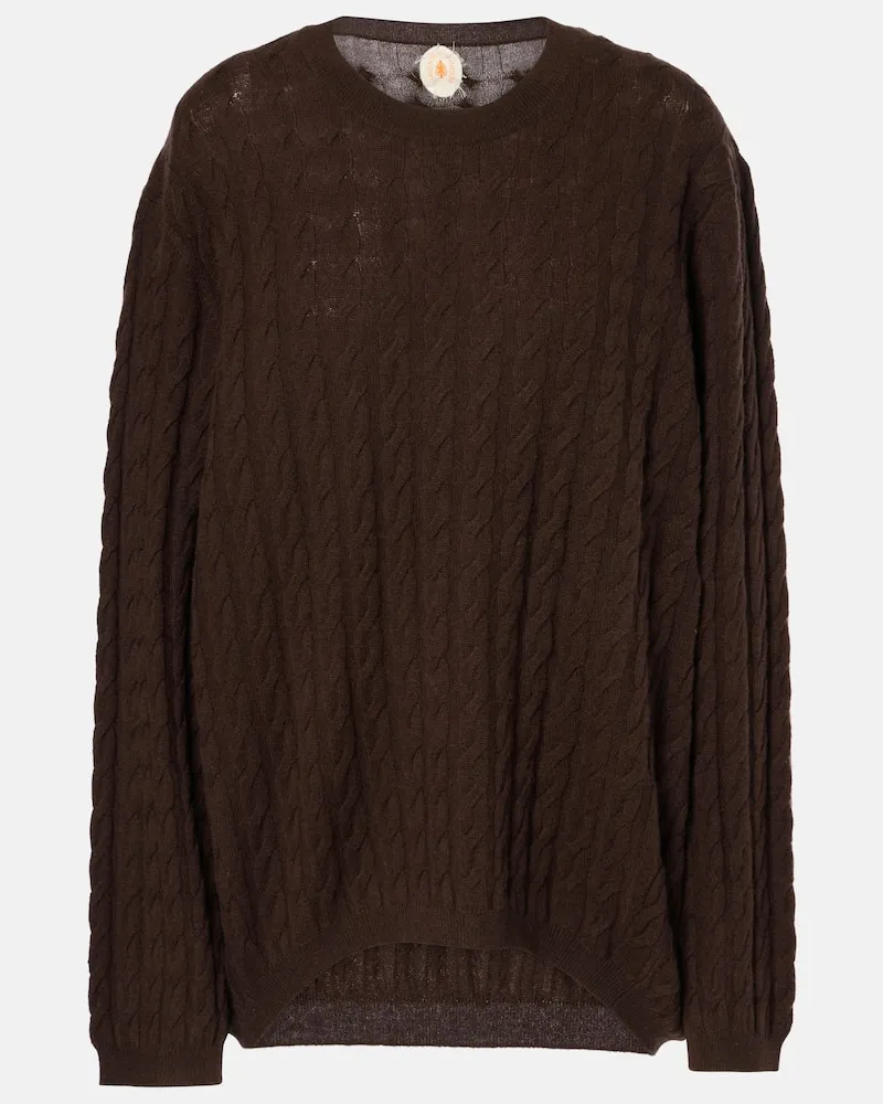 Jardin des Orangers Pullover in lana e cashmere Marrone