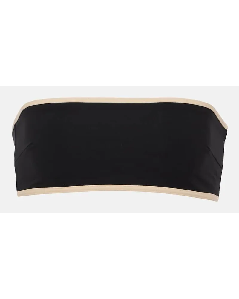 Totême Top bikini in jersey Nero