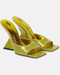 ATTICO Mules Cheope glitterate Verde