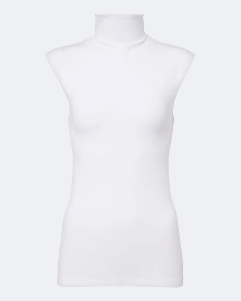 Gucci Top in jersey a collo alto Bianco