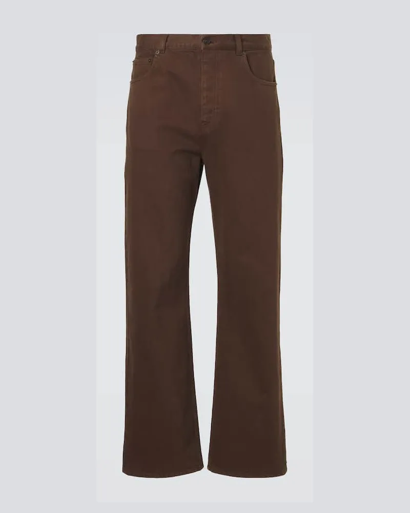 The Row Jeans a gamba larga Siouxie Marrone