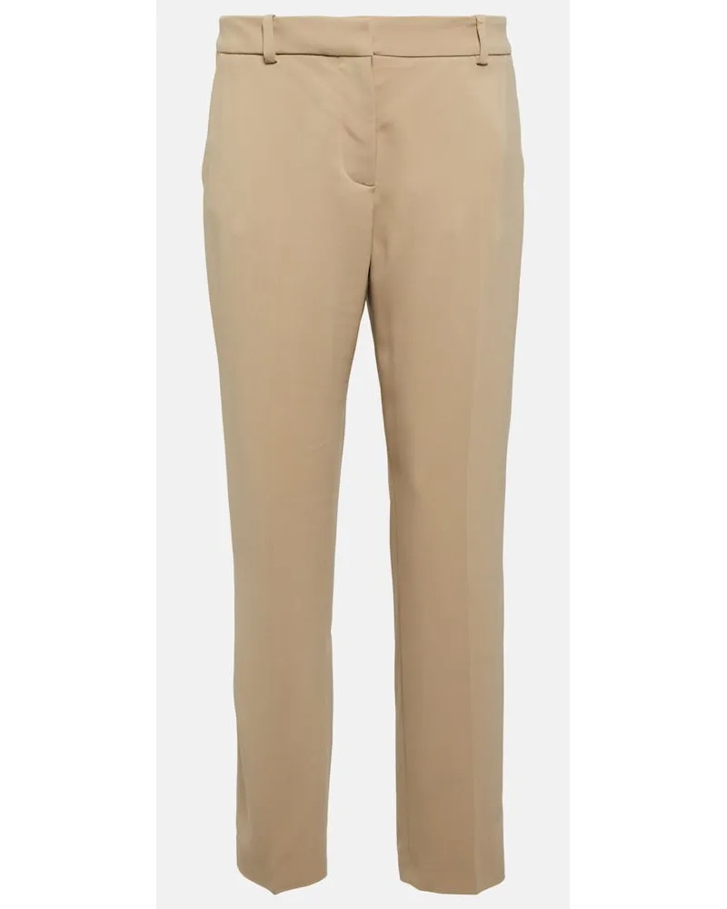Joseph Pantaloni regular cropped in crÃªpe Neutro