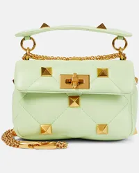 Valentino Garavani Borsa a spalla Roman Stud Small in pelle Verde