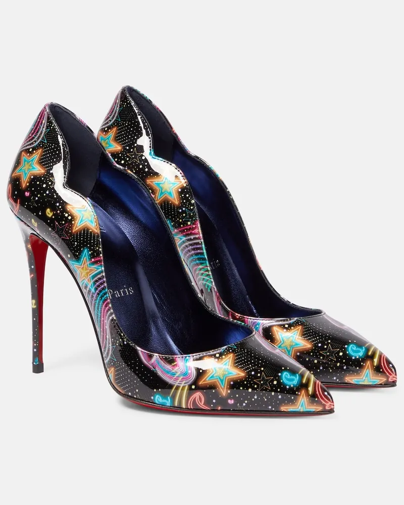 Christian Louboutin Pumps Hot Chick in pelle con stampa Multicolore