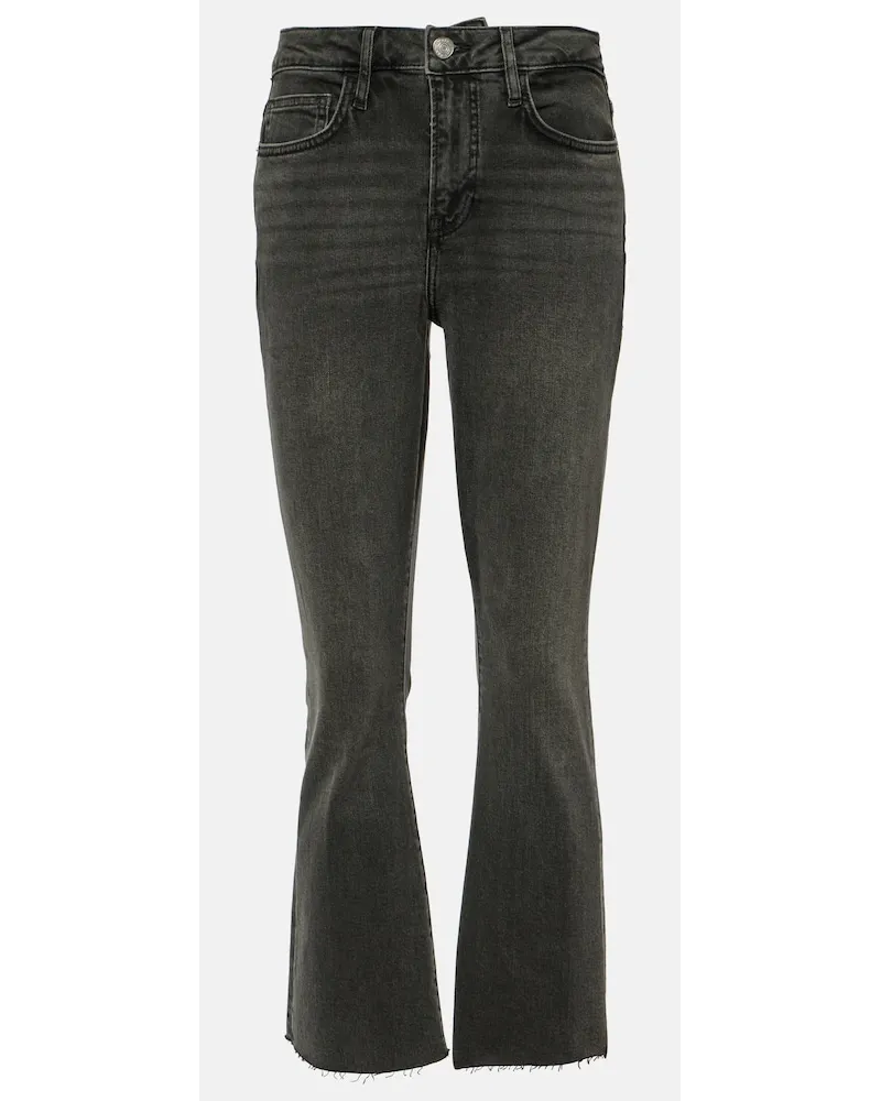Frame Denim Jeans bootcut Le Crop Mini Boot a vita alta Nero