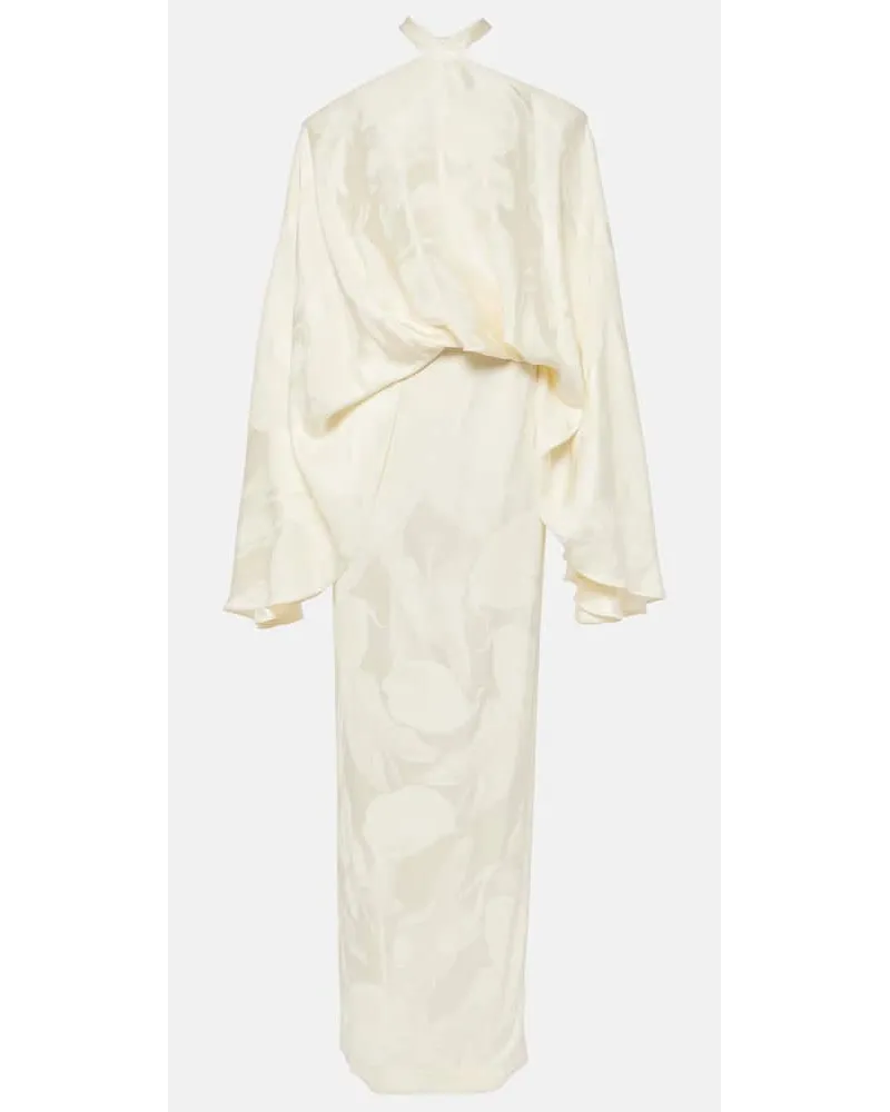 Taller Marmo Bridal - Abito lungo Cyclades Callass in jacquard Bianco