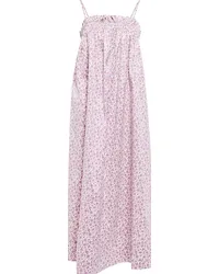 Tory Burch Abito midi con stampa floreale Rosa