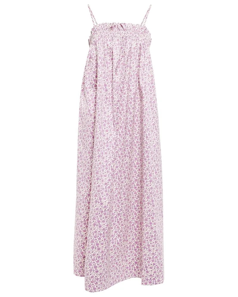Tory Burch Abito midi con stampa floreale Rosa