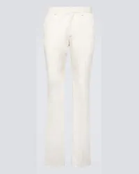 LARDINI Pantaloni chino in cotone Bianco