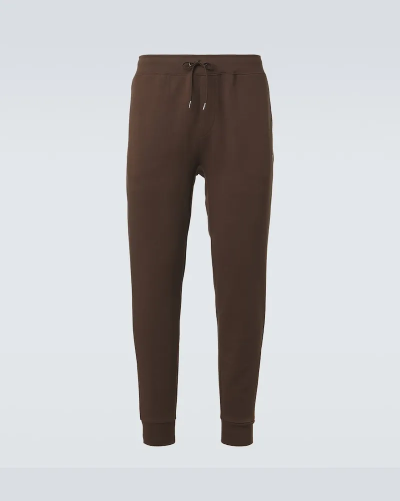Ralph Lauren Pantaloni sportivi in jersey di misto cotone Marrone