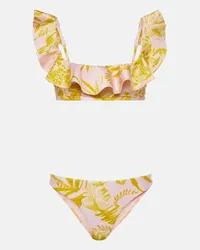 Zimmermann Bikini Golden con stampa floreale Multicolore