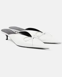 Balenciaga Mules Knife Bow in pelle Bianco