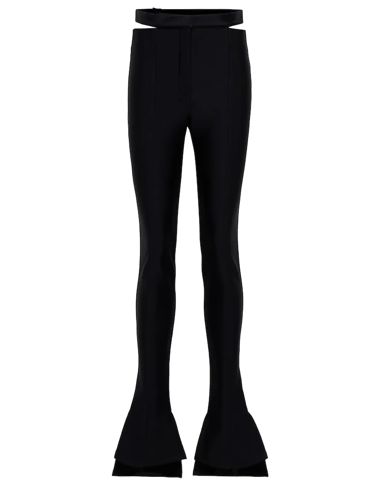 Thierry Mugler Pantaloni flared Nero