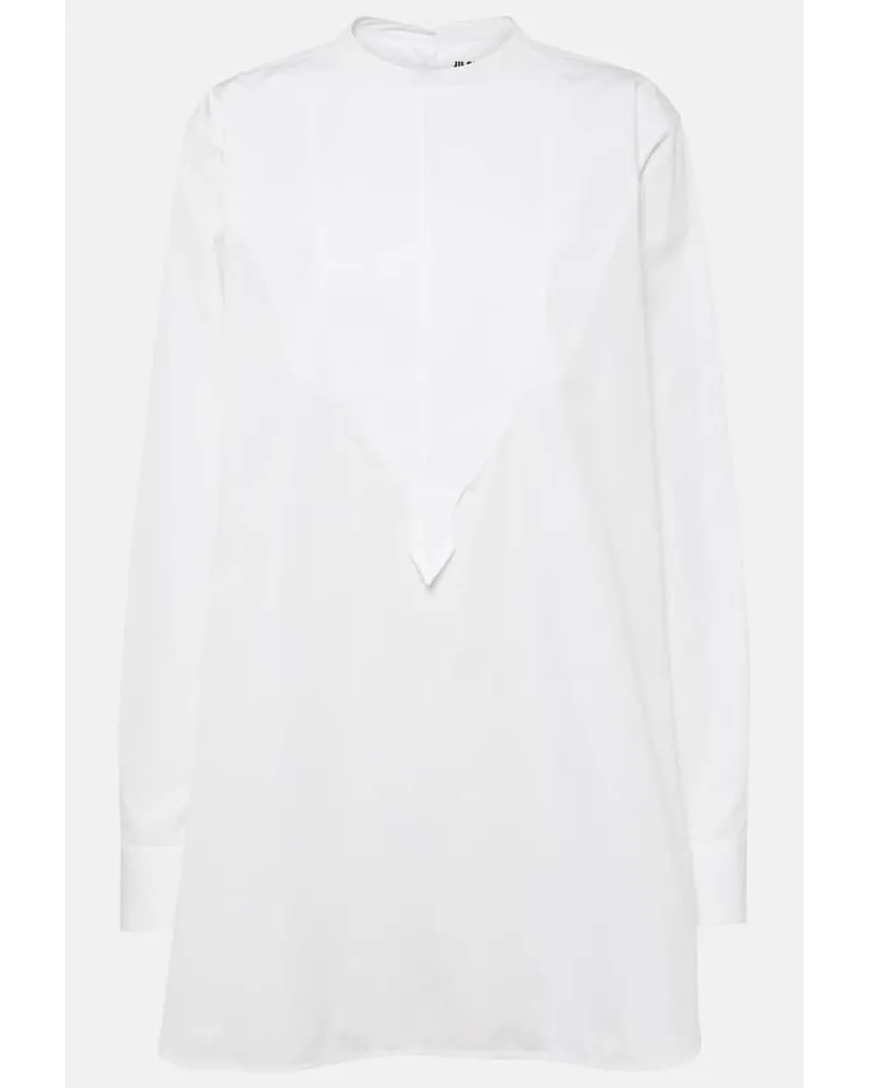 Jil Sander Blusa in popeline di cotone Bianco