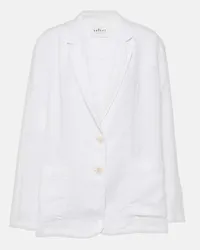 Velvet Blazer Lenny in lino Bianco