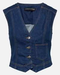 Veronica Beard Gilet di jeans Valeria Blu