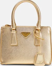 Prada Borsa Galleria Mini in pelle Oro