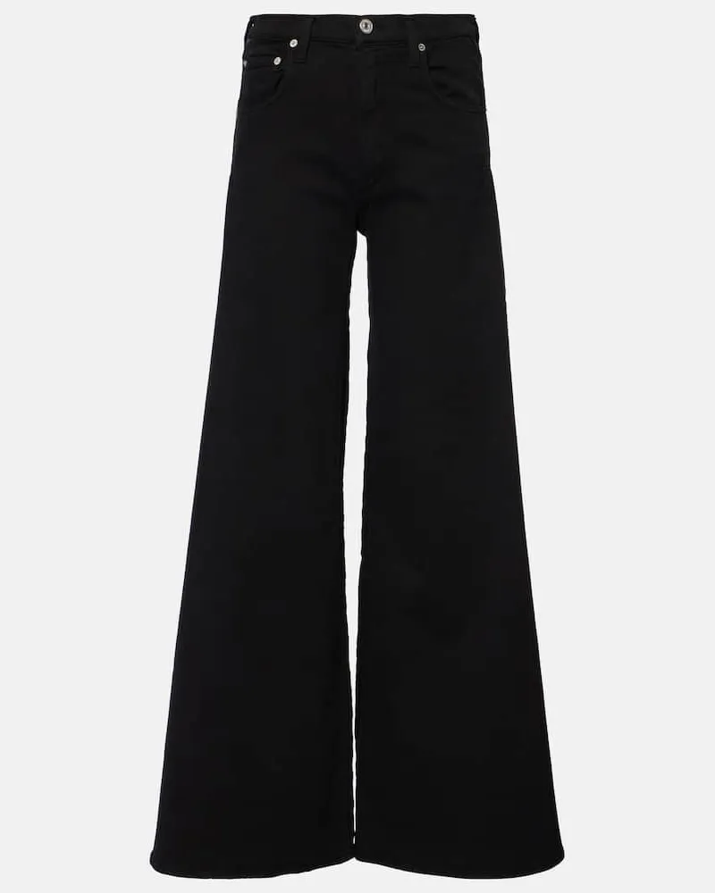 Citizens of humanity Jeans Amari a gamba larga e vita alta Nero