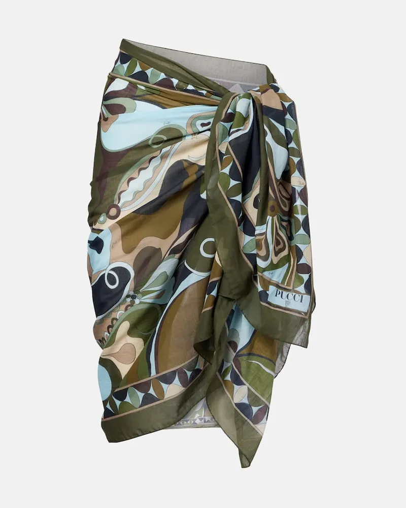 Emilio Pucci Pareo Orchidee in cotone Multicolore