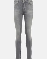 7 for all mankind Jeans skinny Slim Illusion a vita media Grigio