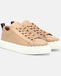 Chloé Chloé Sneakers Lauren in pelle Beige