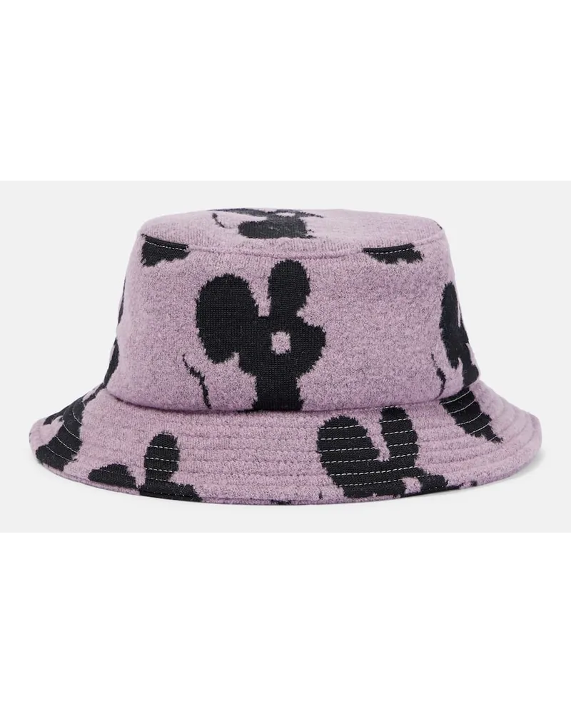J.W.Anderson Cappello da pescatore in misto lana Viola