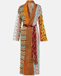 Alanui Cappotto patchwork Scent of Incense Multicolore