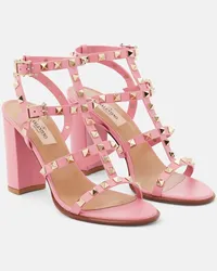 Valentino Garavani Sandali Rockstud in pelle Rosa