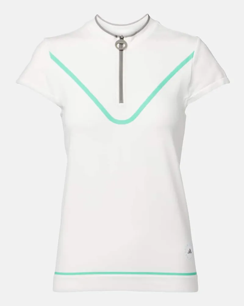 adidas Top TrueNature in tessuto tecnico Bianco