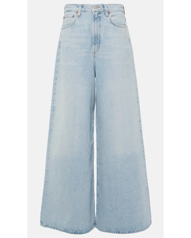 AGOLDE Jeans a gamba larga Nolan e vita media Blu