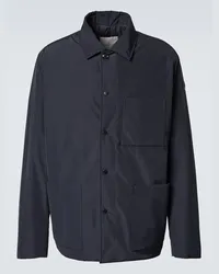 Moncler Giacca camicia Cougourde con imbottitura Blu