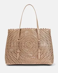 Alaïa Alaïa Borsa Le Mina 32 New Vienne in pelle Beige