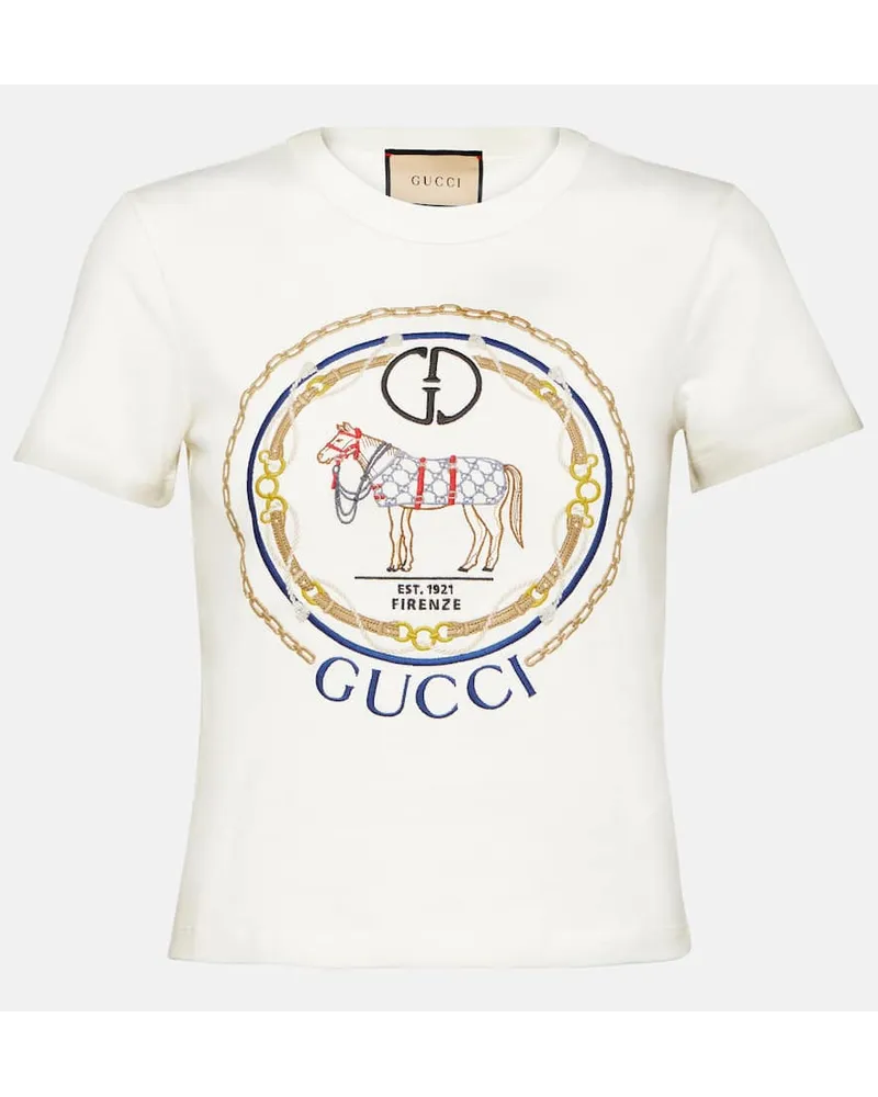 Gucci T-shirt in jersey Interlocking G Multicolore