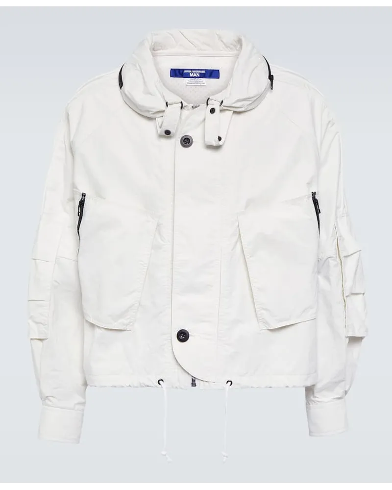 Junya Watanabe Giacca oversize in nylon Bianco