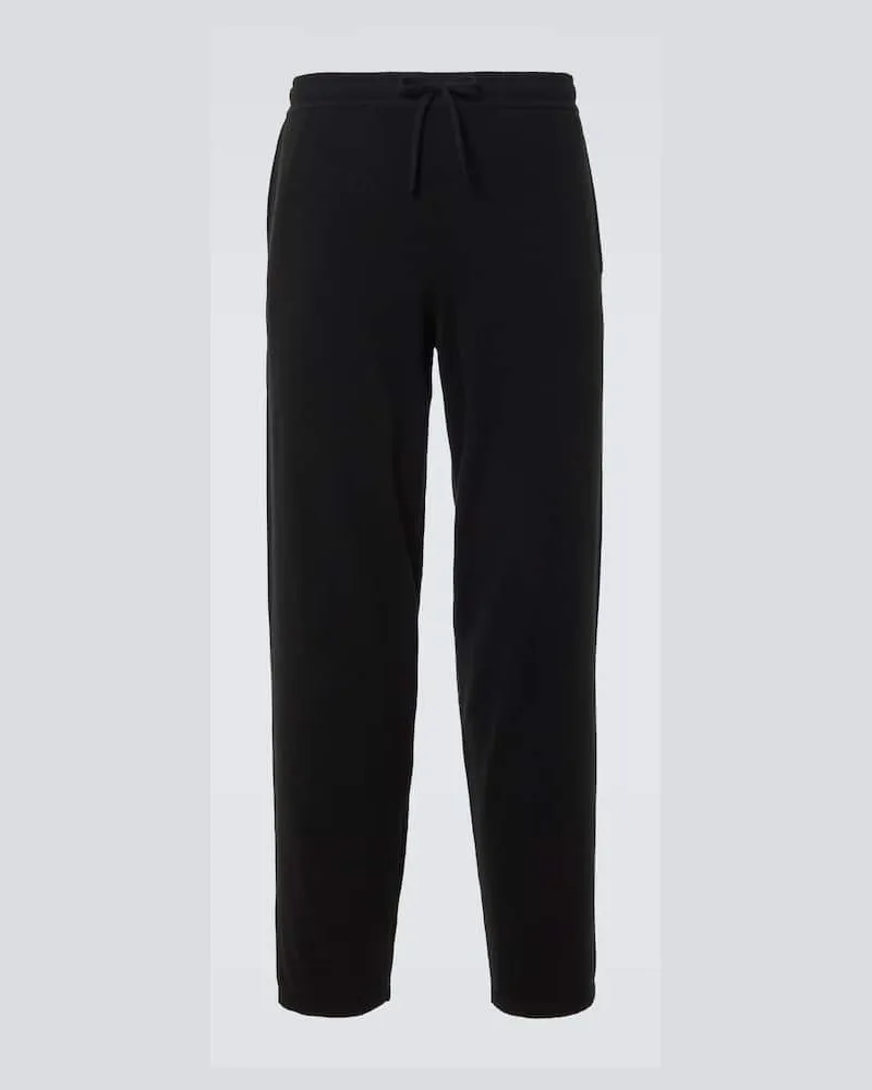 Le Kasha 1918 Pantaloni sportivi Bali in cashmere Nero
