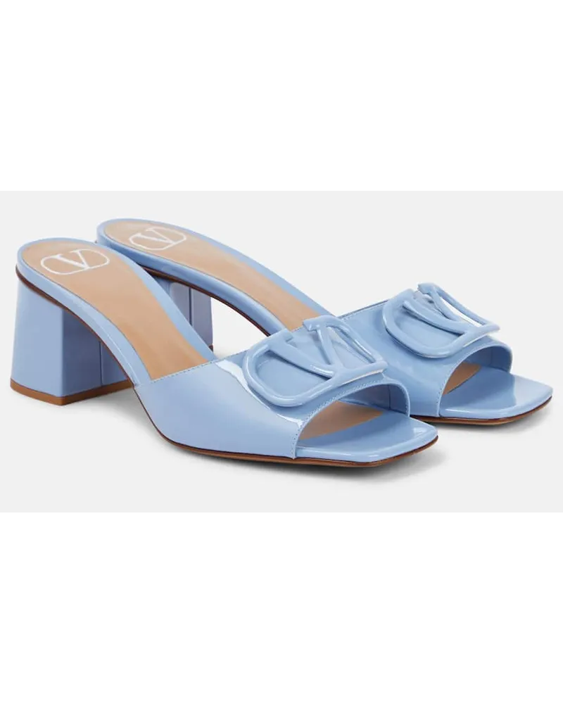 Valentino Garavani Sandali VLogo Signature in vernice Blu