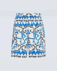 Valentino Garavani Shorts Mini Bandana in cotone Multicolore