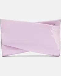 Christian Louboutin Clutch Loubitwist Small in vernice Rosa