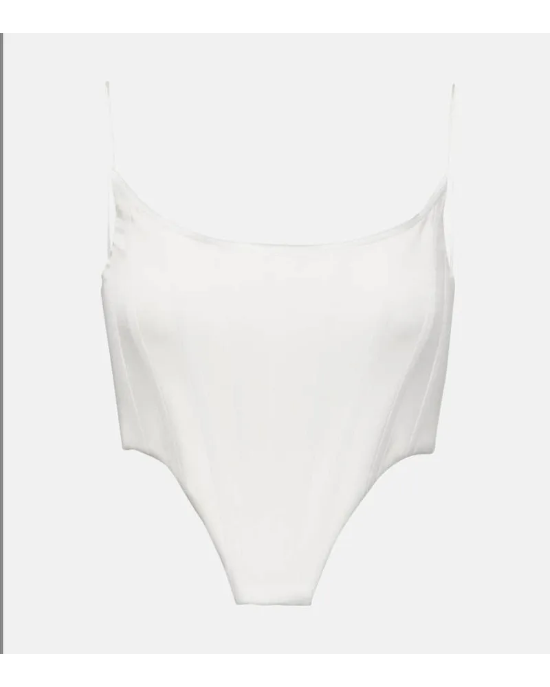 Alex Perry Bustier Bianco