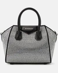 Givenchy Borsa a mano Antigona Toy Mini con cristalli Nero